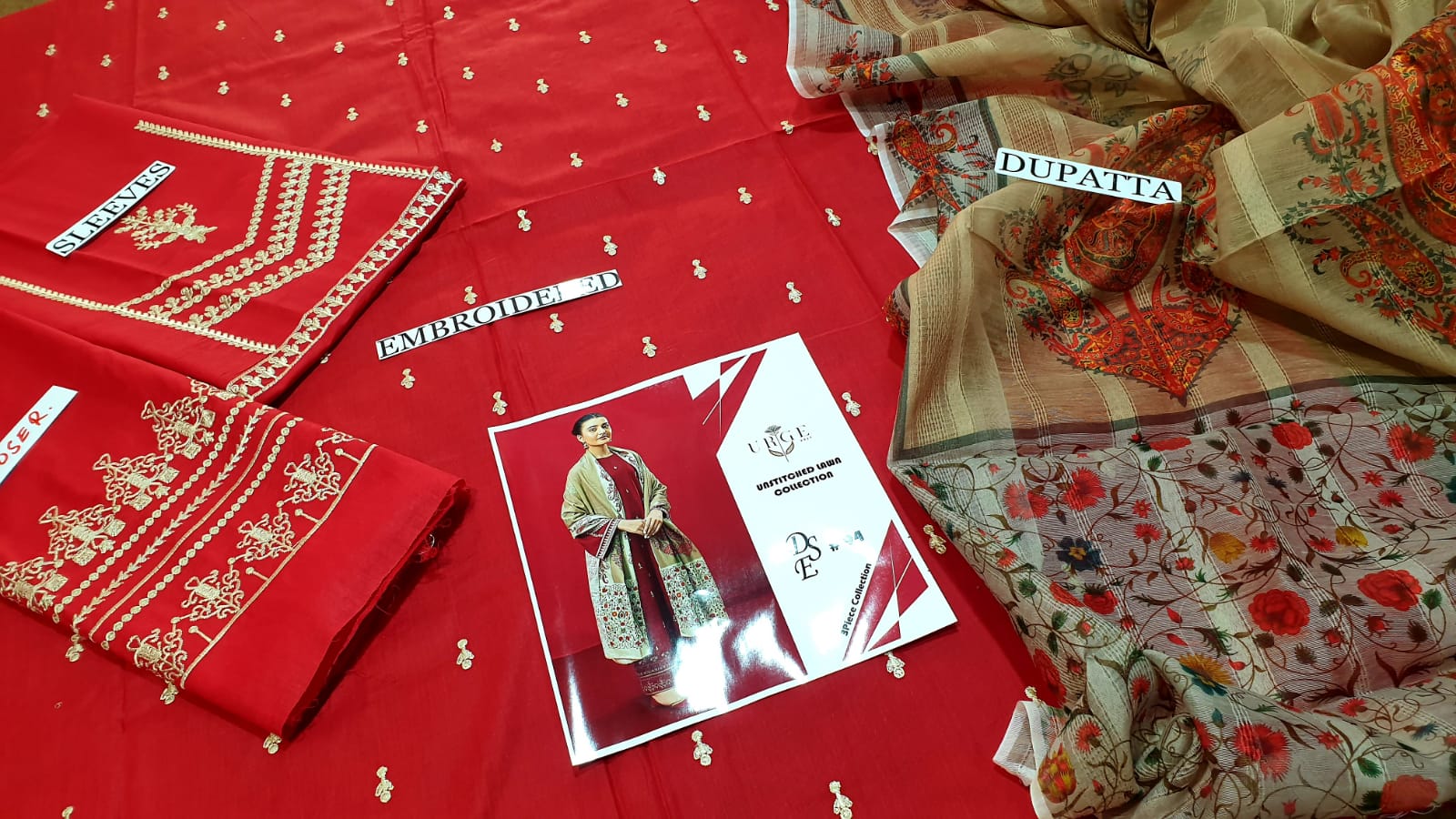 URGE Summer Lawn Embroided Ladies (3 Piece) Suit 2025
