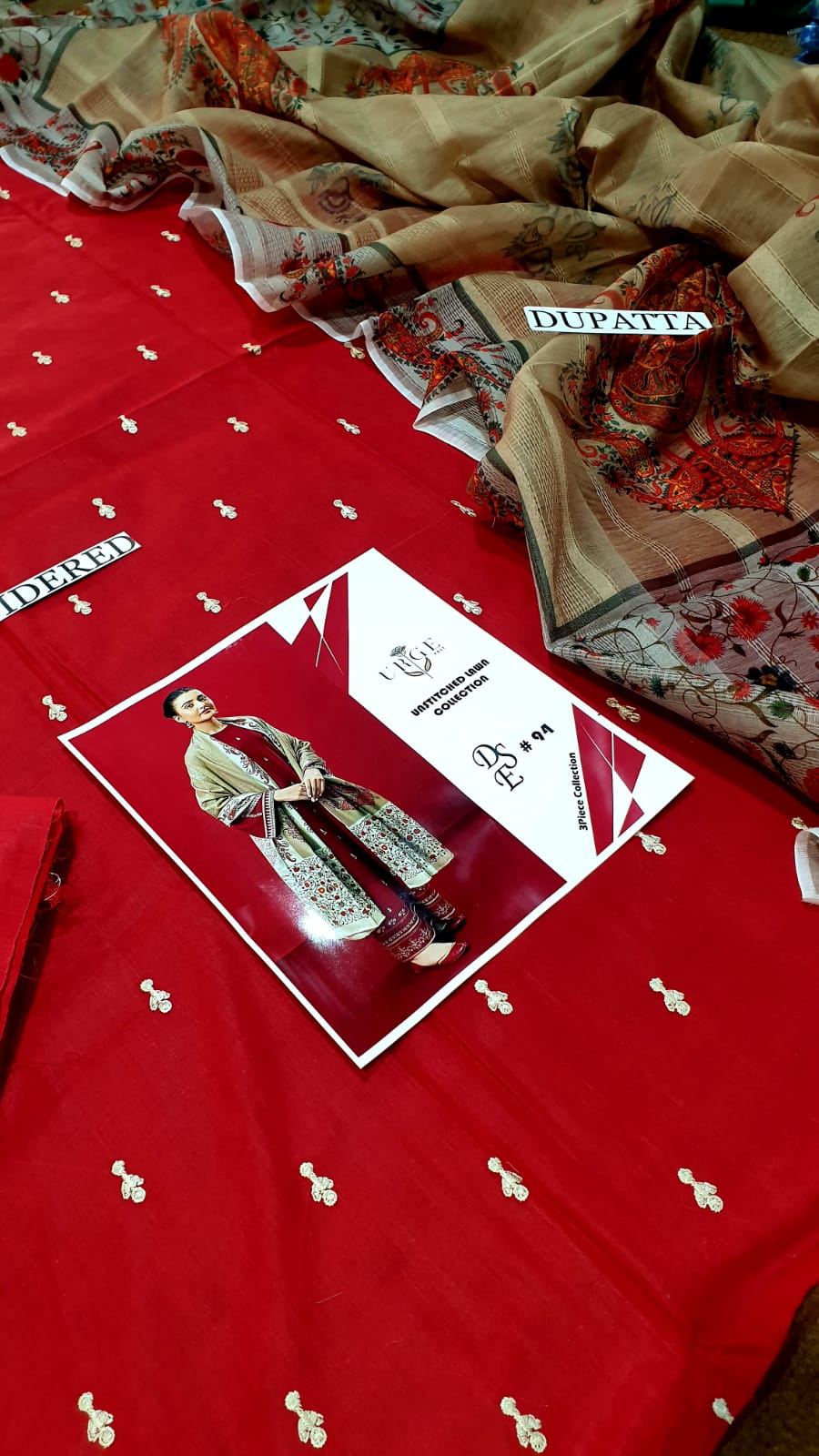 URGE Summer Lawn Embroided Ladies (3 Piece) Suit 2025