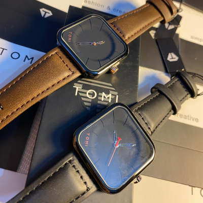 Tomi Black Square Dial Premium Quality Watch