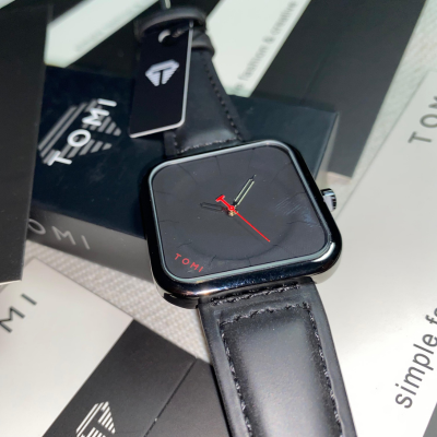 Tomi Black Square Dial Premium Quality Watch
