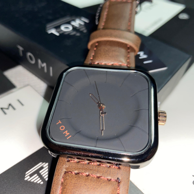 Tomi Black Square Dial Premium Quality Watch