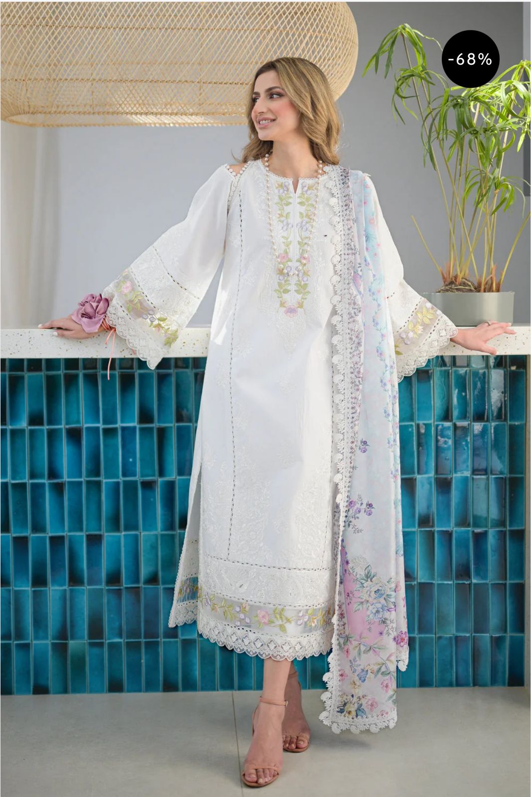 Agha Noor Summer Lawn Embroided Ladies (3 Piece) Suit 2025