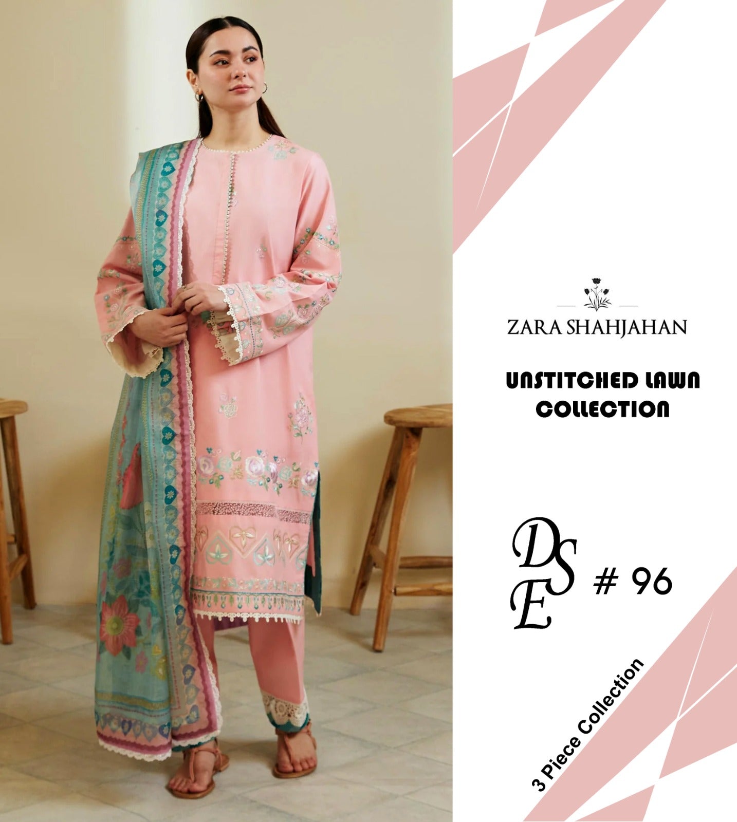 MARIA-B Summer Lawn Embroided Ladies (3 Piece) Suit 2025